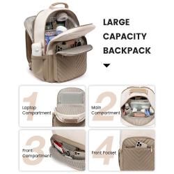 LOVEVOOK Fashion Designer Waterproof Student School bookbag Nurse Teacher daypack quality travel business USB laptop backpack