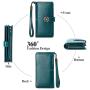 Rfid Wallet Women'S Long Zipper Pu Wallets Large Capacity Clutch Bag Brieftasche