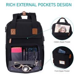 LOVEVOOK Custom Logo Waterproof School Backpack Bags Mochilas Daily Travel Business USB laptop backpack Student School bags