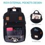 LOVEVOOK Custom Logo Waterproof School Backpack Bags Mochilas Daily Travel Business USB laptop backpack Student School bags