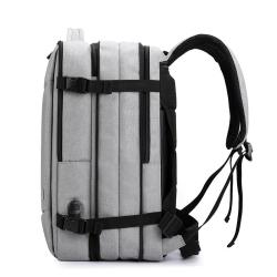 Scalable Multi-Layer Nylon Travel Backpack Reflective Strip USB Custom Waterproof Factory Direct Sales Unisex Laptop Backpack