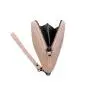 Luxury genuine cowhide leather long purse custom logo woman wallet with wristband rfid protection