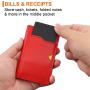Customized Wallets Front Pocket Minimalist Leather Slim Wallet RFID Blocking Credit Card Case with ID Window