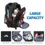 LOVEVOOK Large Carry on Luggage Business Rolling Backpack Waterproof Laptop Back pack with Wheels Travel Backpack Bag for Men