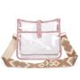 Custom Tote bag PVC transparent window women's bag portable zipper shoulder niche design plus logo