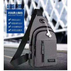 New cross-border men's Oxford cloth chest bag, multi-functional sports outdoor leisure shoulder bag messenger bag