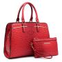 2023 HONGYA Satchel Purse Set 2pcs Women Handbag Wallet Tote Bag Bolsa A Cuestas Crocodile PU Leather Shoulder Bag Hobo Bag