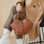 2021 Fall Winter Designer Weave Bucket Bag Women Genuine Leather Mini Shoulder Bag Ladies Basket Handbags Cross Body