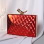 New Evening Bag Ox Horn Metal Shining PU Printed Women's Handheld Bag Chain Strap Crossbody Party Evening Clutch bag