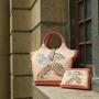 2024 ladysky top selling fashion purse and handbag ladies color full shoulder bag for women big size casual tote beach bag 36 cm
