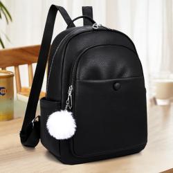 2024New French retro PU women's backpack large capacity fashion comfortable girls shoulder bag design ladies backpack