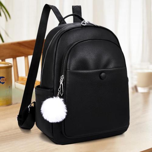 2024New French retro PU women's backpack large capacity fashion comfortable girls shoulder bag design ladies backpack