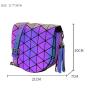 2021 New arrival factory wholesale geometric luminous school bag girls shoulder bag ladies messenger purse women hand bags