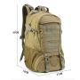 Polyester Combined Hiking Mountaineer  Bag Camping Outdoor Climbing Traveling Tactical Backpack For Men