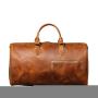 XL321 American Style Genuine Leather Durable Duffle Bag Casual Large Capacity Travel Bag Anti Water Handbag Customized Logo