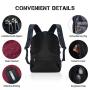 High Quality  Custom Hot Women Men School College 17  Inch Computer Business Backpack with usb chargingTravel Laptop Bag