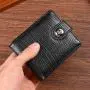 Wholesale of men's PU leather wallets Short style hot-selling card holders. Fashionable foreign trade men's money clips