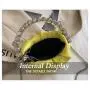 HR614 Women's Dinner Bag Pleated Cloud Diamond Handbag Fashion Wedding Chain Shoulder Party Rhinestone Shiny Evening Clutch Bag