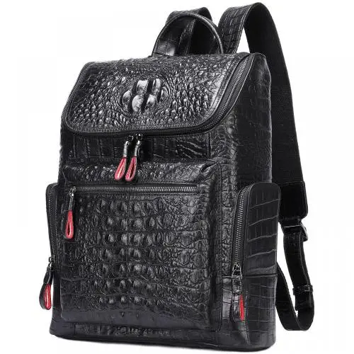Crocodile shine backpack Latest fashion Alligator patterned backpack for men