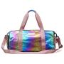 Women Overnight Gym Duffle Bag Lightweight Foldable Weekender Travel Sport Athletic Luggage Bag With Dry Wet Shoe Compartment