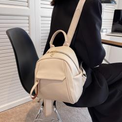 Pure Color Women's Backpacks High Quality Handmade Women's Backpack Large Capacity Women's Travel Back bolsas para mujer