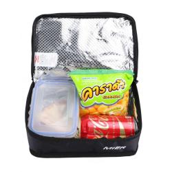 Gelory New Model Fashion Custom Design Black Portable Thermal Insulated Cooler Bag Mini Lunch Bag For Kids