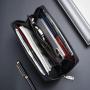 ZR930 New Fashion Men's Long Wallet PU Leather Retro Simple Handheld Billfold ID Card Holder Leisure Bag Money Clip Custom Logo