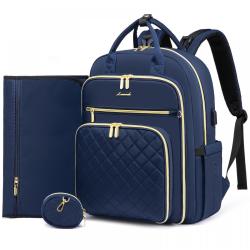 2023 New arrival multi-function baby nappy bags large capacity travel 15.6in laptop backpack for women mommy diaper bags with