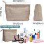 Gelory Factory Wholesale Portable Zipper Makeup Bag Travel Cosmetic Organizer Shaving Kit Bag for Toiletries Accessories