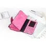 KBW497 New Long Style 3 Layers Ladies Women Multi-function Coin Purse Pu Leather Card Holder Clutch Wallet Lady Purses