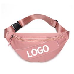 custom logo luxury fashion outdoor multifunctional cross body sling black waist bag waterproof fanny pack for women