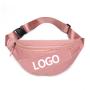custom logo luxury fashion outdoor multifunctional cross body sling black waist bag waterproof fanny pack for women
