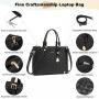 LOVEVOOK Wholesale 2PCS Laptop Briefcase Quilted PU Leather Shoulder Pueses and Handbags Large 15.6inch Women Laptop Tote Bags