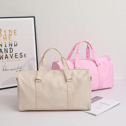 Custom Light Weight Oversized Water Resistant Women Duffle  Bag Nylon Organizer Weekend Travel Bag
