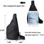 Gelory Wholesale Custom Chest Bag For Men Outdoor Waterproof Crossbody Crossbody Singe Shoulder Bag With USB Port