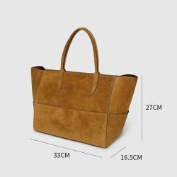 2023 Designer Handbags Dark Color Custom Logo Crossbody Suede Leather Tote Bags For Women