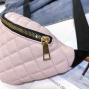 2024 Customized Quilted PU Leather Crossbody Fanny Pack For Women Embroidery