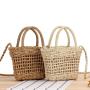 ZR780 Beach Bag Handbag Women Fashion Handmade Half-Round Rattan Woven Straw Summer Messenger Crossbody Bag Girls Lady Straw Bag