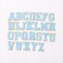 Keymay Factory Wholesale Letter Patch Alphabet A-Z Letters Patch Pearl Chenille Patches Self Adhesive Pattern Stickers