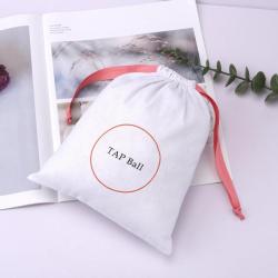Eco-friendly Custom Organic Cotton Drawstring Wedding Party Favor gift Bag Muslin Cotton Linen Packaging Dust Pouch