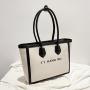 Shopping Travel Large Canvas Tote Handbag  Fashion Luxury  Designers Capacity Ladies Shoulder Bag