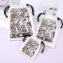 Wholesale Hot Stamping Small Cotton Twill Playing Cards Classic Tarot Cards Bag Drawstring Cotton Dust Gift Pouch