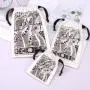 Wholesale Hot Stamping Small Cotton Twill Playing Cards Classic Tarot Cards Bag Drawstring Cotton Dust Gift Pouch