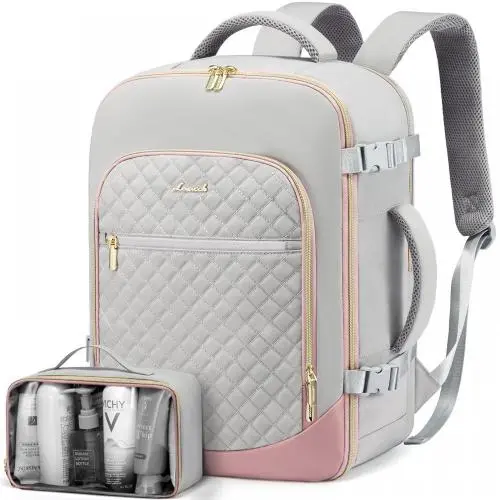 LOVEVOOK30L Travel Backpack Personal Item CarryOn Backpack Flight Approved 17in Laptop Weekender Travel Overnight Daypack Unisex