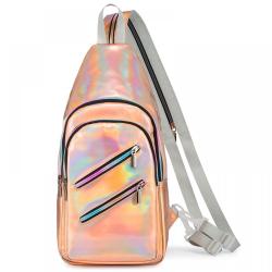 LOVEVOOK 2023 wholesale  Laser Reflective mini backpacks spring summer shoulder bags small chest daypack gym women men backpack