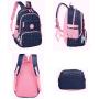 Gelory Hot Sale 4 Colors School Bag Star Full Printing Waterproof Primary School Backpack 3pcs Set For Girls Kids Bookbag