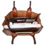 2024 Custom Oiled Waxed Vegan Leather Tote Bag Handbags For Vintage Women