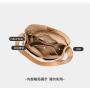 Autumn & Winter Genuine Leather Brown Bucket Bags Shoulder Underarm bags for Women Leather Handbags for Ladies Luxury Tote Bags