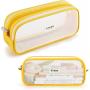 Gelory School Children Student Pen Stationery Organizer Zipper Pencil Case Bag Mesh Pencil Pouch