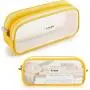 Gelory School Children Student Pen Stationery Organizer Zipper Pencil Case Bag Mesh Pencil Pouch
